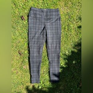 Rewind Black and Gray Plaid Trousers